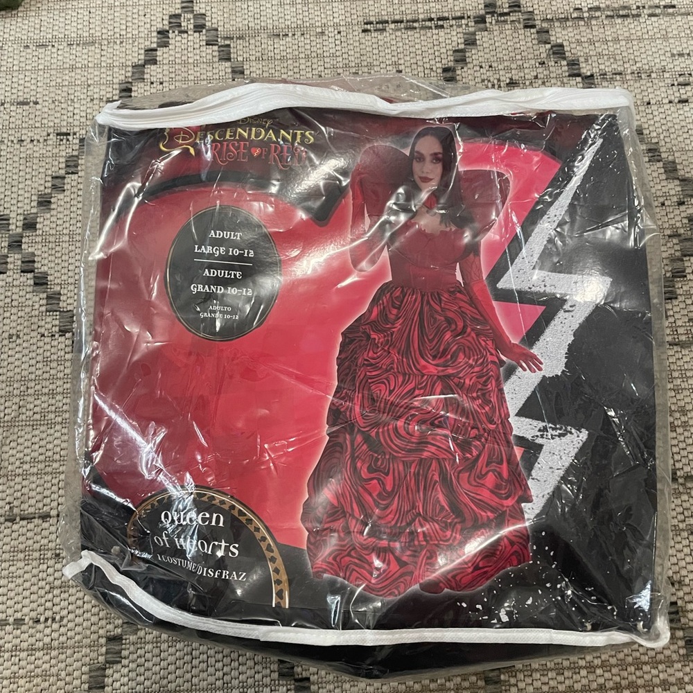 Disney Red and Black Queen of Hearts Ball Gown Costume